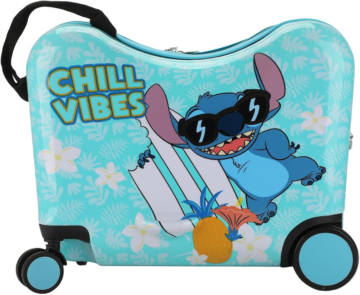 Amazon.com | Disney Stitch Chill Vibes Children's Ride-On Luggage