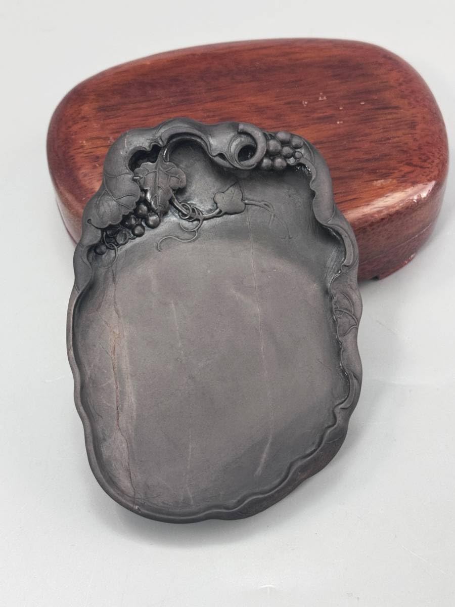 中国文房具】『端渓硯／裏面 端渓硯産出坑地図』箱 衣装箱 外装箱