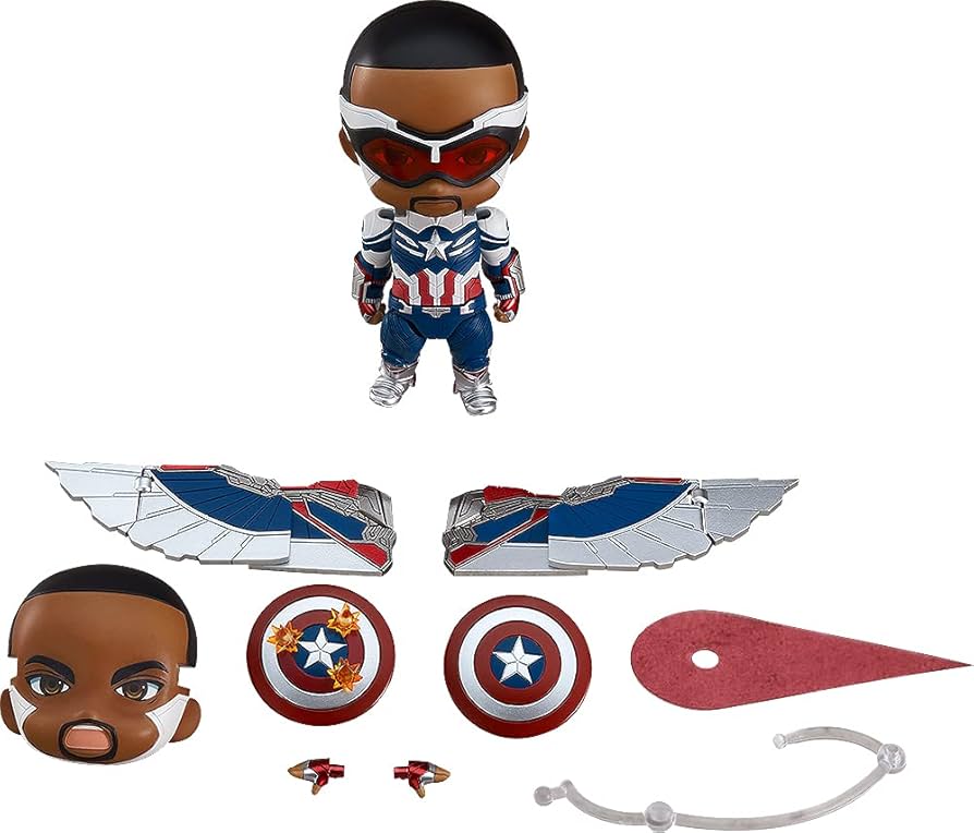 Amazon.com: Good Smile Nendoroid Captain America (Sam Wilson) DX