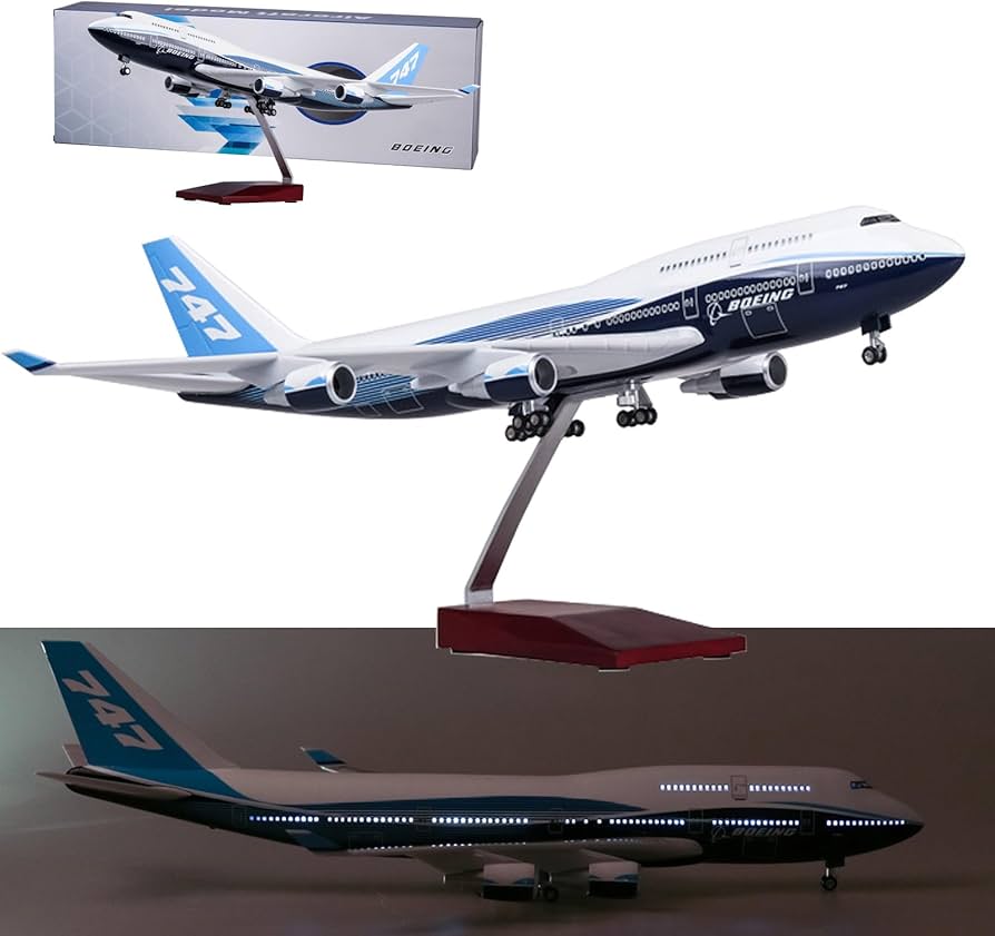 Amazon.co.jp: AZIZAT 18.5”1：150スケール模型飛行機原型ボーイング