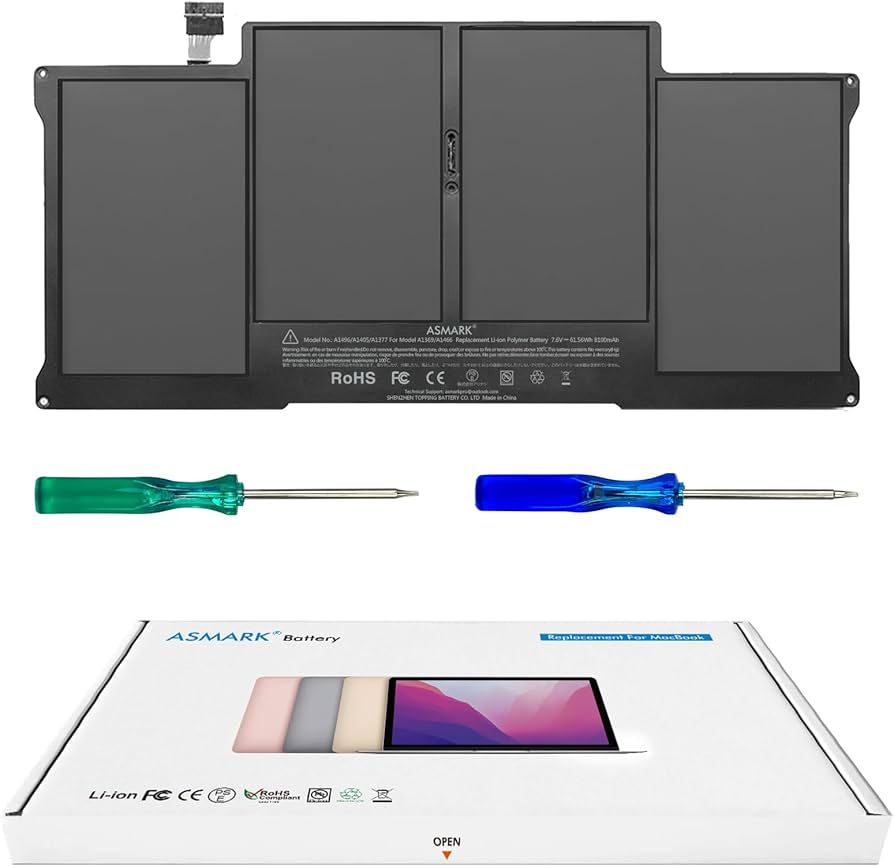 Amazon.com: ASMARK Battery Replacement for MacBook Air A1466(2017