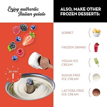 Amazon | Musso アイスクリームマシン Lussino MINI 4080 Ice Cream