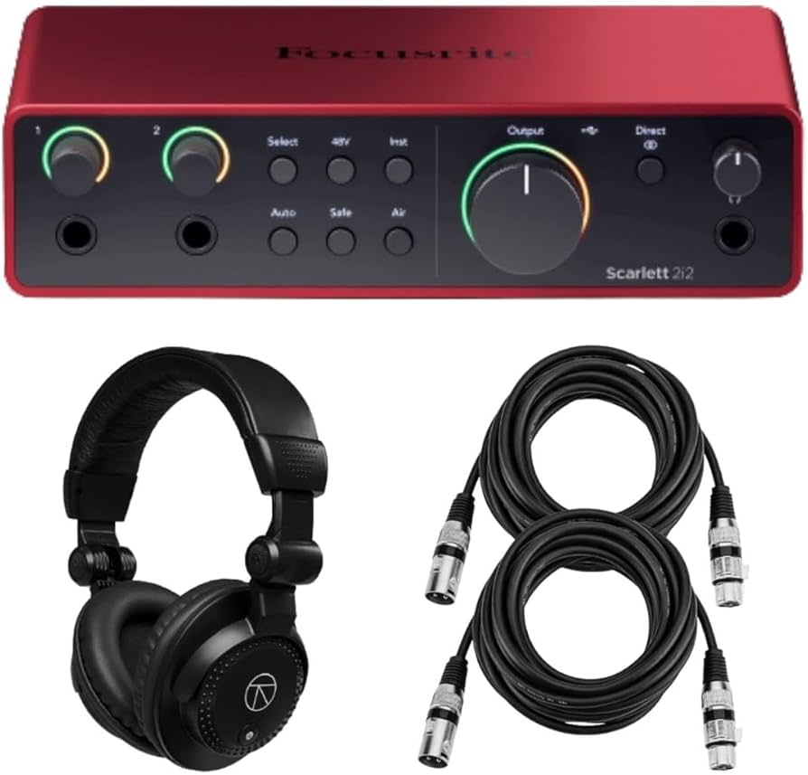 Amazon.com: Focusrite Scarlett 2i2 4th Gen USB audio Interface