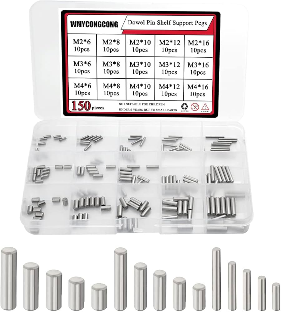 Amazon | WMYCONGCONG ノックピン セット 150個 M2-M4 x 6/8/10/12