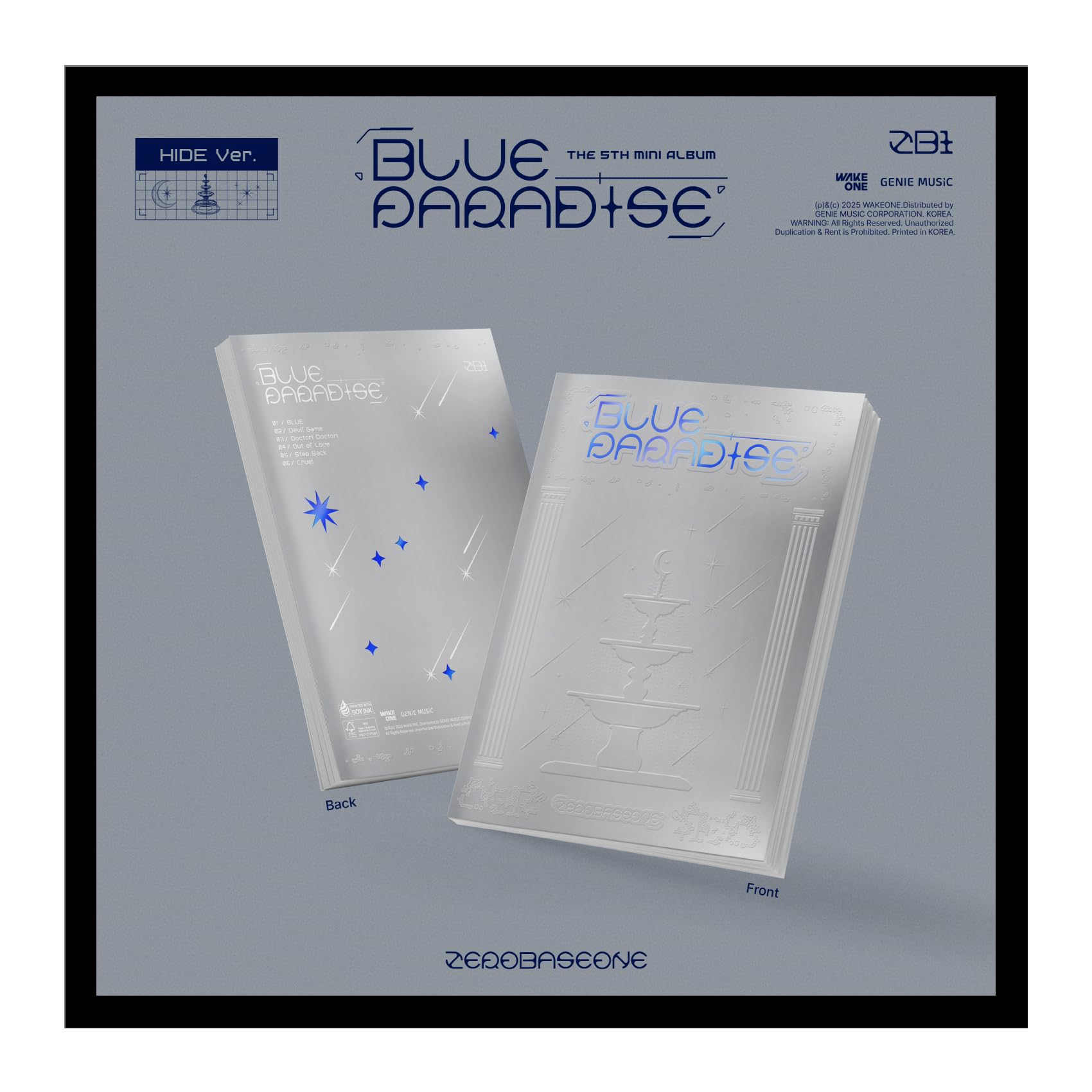 Amazon.com: ZEROBASEONE BLUE PARADISE 5th Mini Album with Tracking