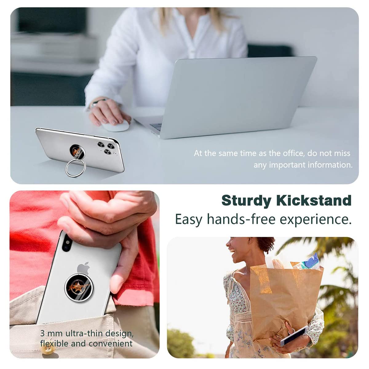 Amazon.co.jp: スマホリング B'zバンド 携帯リング ホールドリング