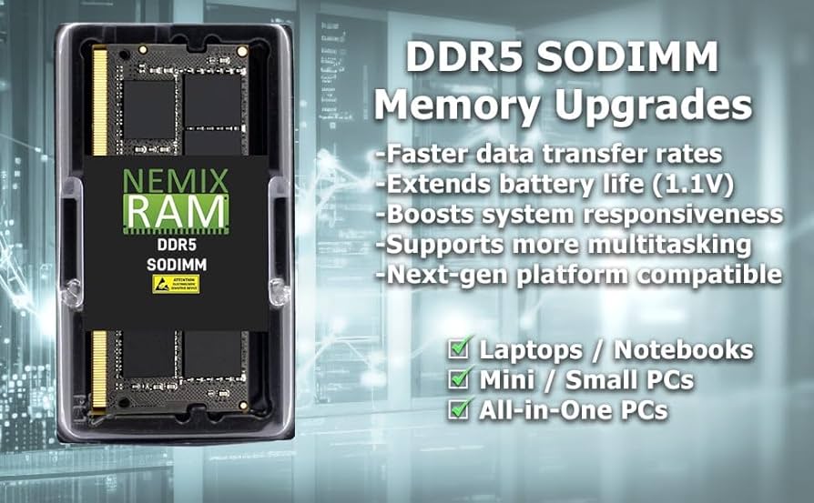 Amazon.co.jp: NEMIX RAM 32GB (1X32GB) DDR5 5200MHz PC5-41600 2Rx8