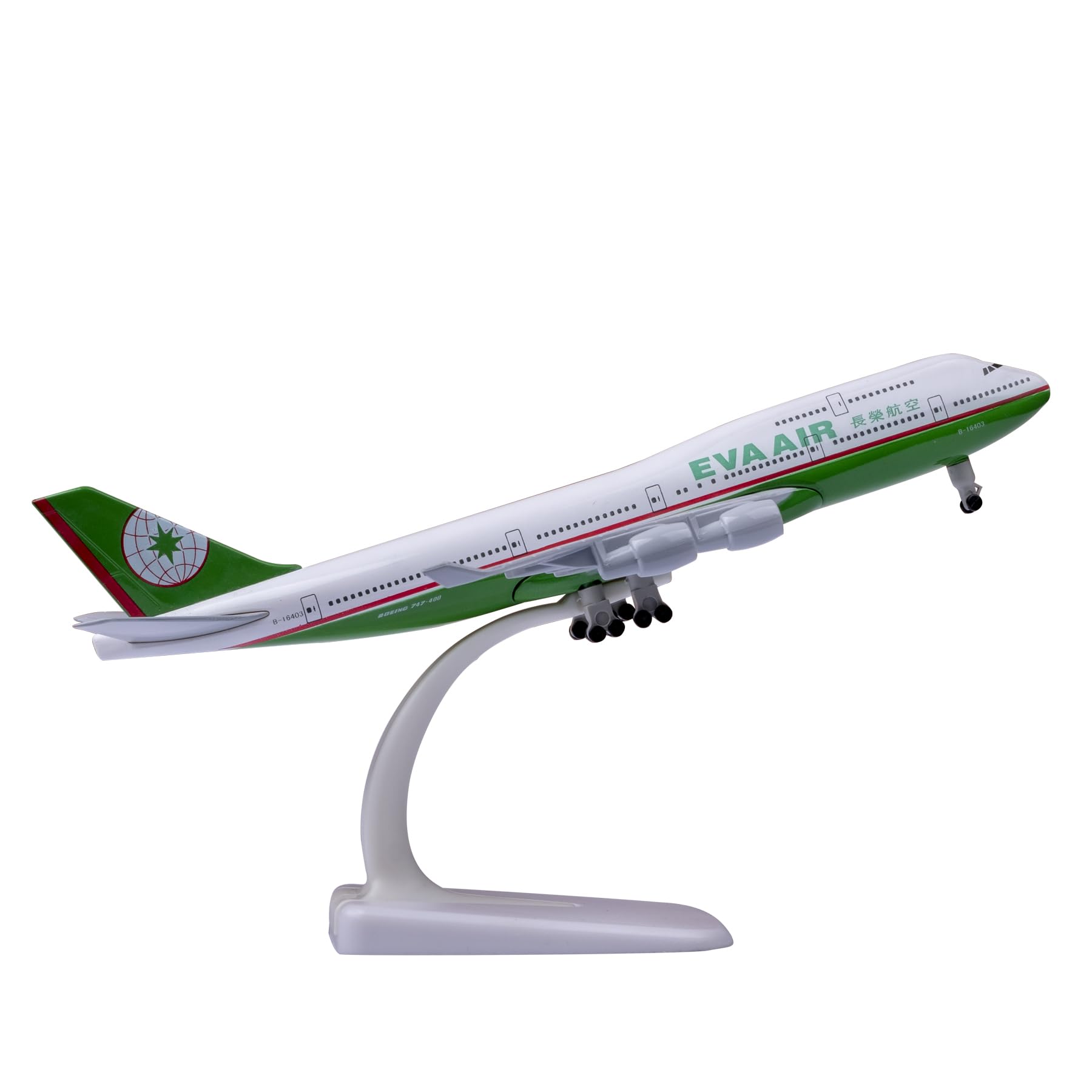 Amazon | Bswath 模型 飛行機 1:300スケールモデル EVA Air Boeing 747