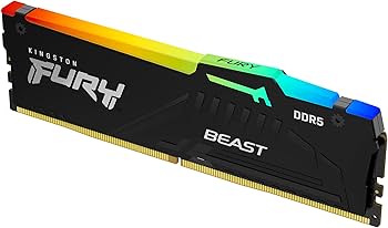 Kingston FURY Beast RGB 8GB 5200MT/s DDR5 CL40 DIMM Desktop Memory