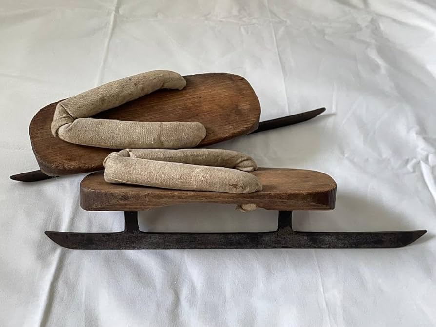 Amazon.co.jp: 昭和レトロ 下駄 スケート アンティーク ヴィンテージ