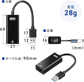 Amazon.co.jp: サンワダイレクト 有線LANアダプター Nintendo Switch