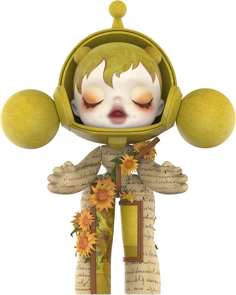 Amazon.com: POP MART MEGA α SKULLPANDA 400% Van Gogh Museum