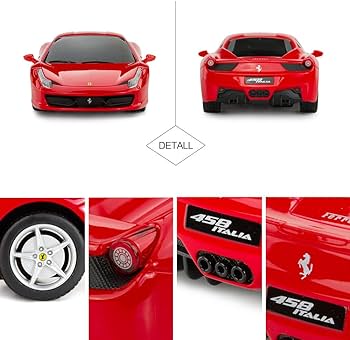 Amazon.com: RASTAR Remote Control Car - 1/24 Scale Ferrari 458