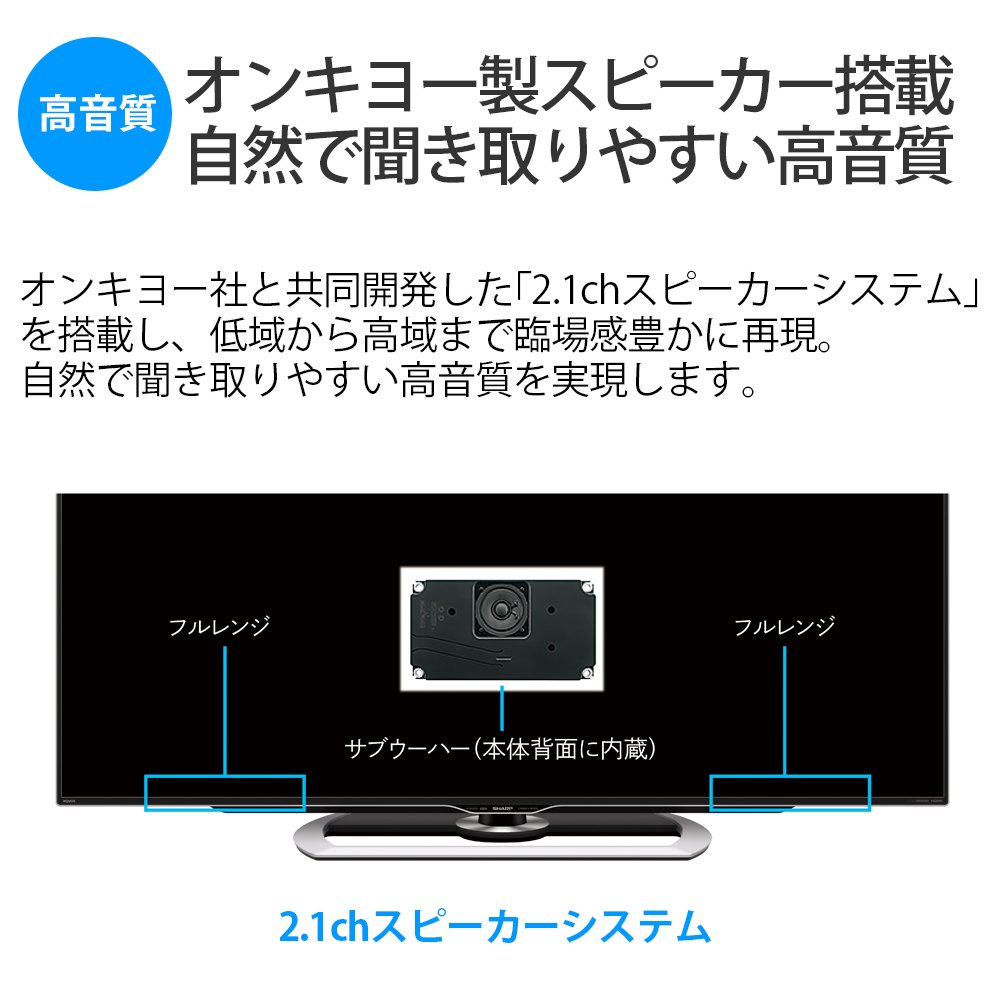 Amazon.co.jp: シャープ 55V型 液晶 テレビ AQUOS LC-55US40 4K HDR