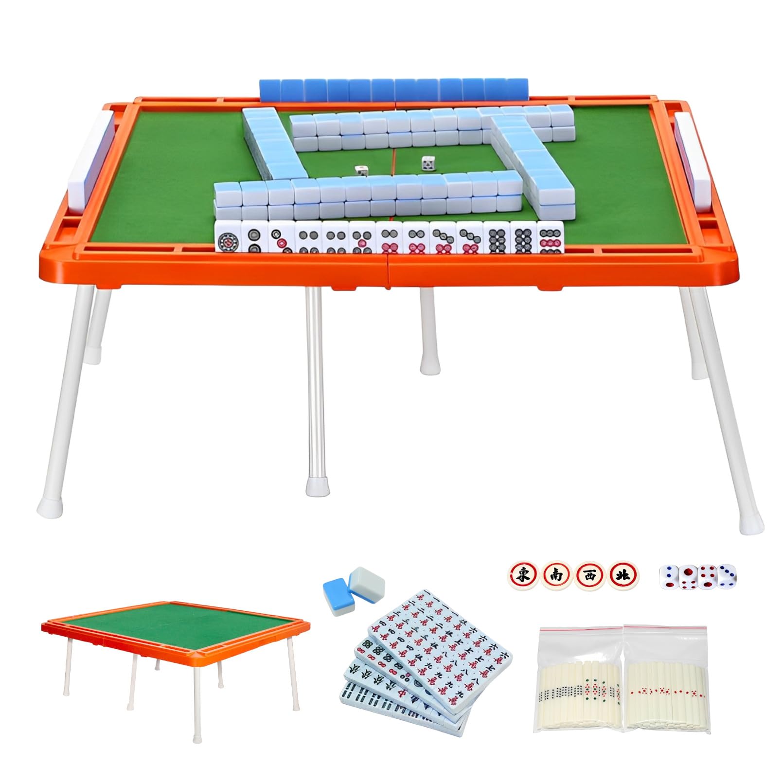 Amazon | heizi 麻雀セット 麻雀卓 折りたたみ コンパクト 持ち運び 脚
