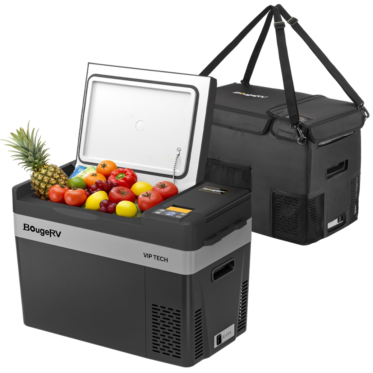 Amazon.co.jp: BougeRV 車載冷蔵庫 ポータブルれいぞうこ 29L CR Pro