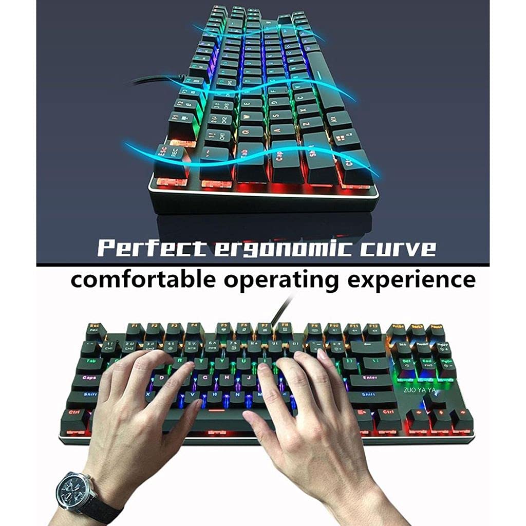 Amazon | IPOTCH ZUOYA X51メカニカルゲーミングキーボード、87キーRGB