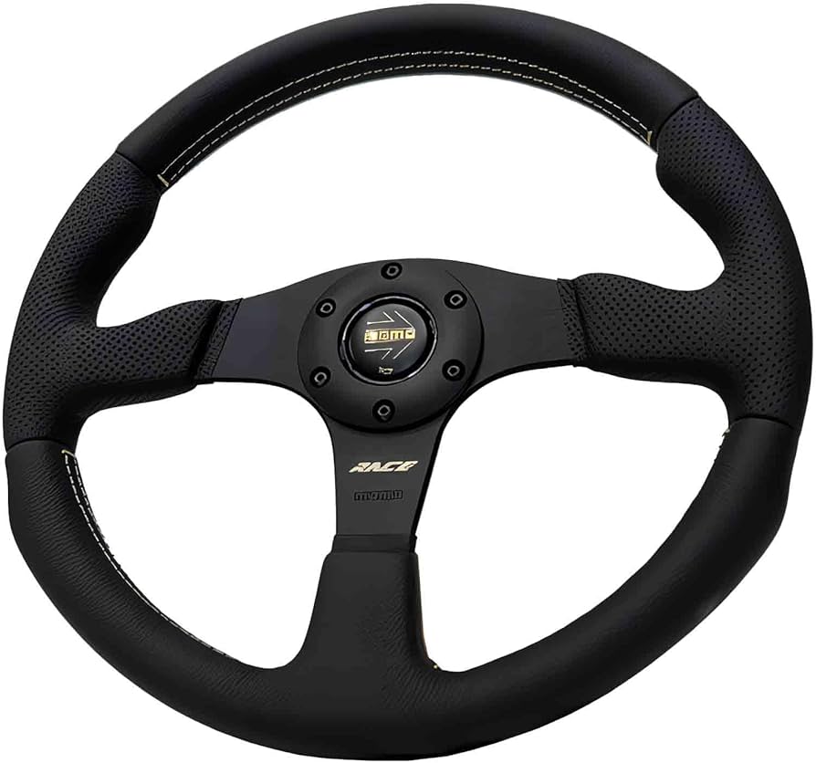 Amazon | MOMO モモ ステアリング RACE NOTO BLACK/GOLD レース ノト