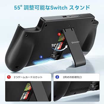 Amazon.co.jp: NEWDERY Switch 充電器 スイッチ バッテリーケース
