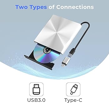 Amazon.com: Alphami External Blu Ray DVD Drive Burner, USB 3.0 and