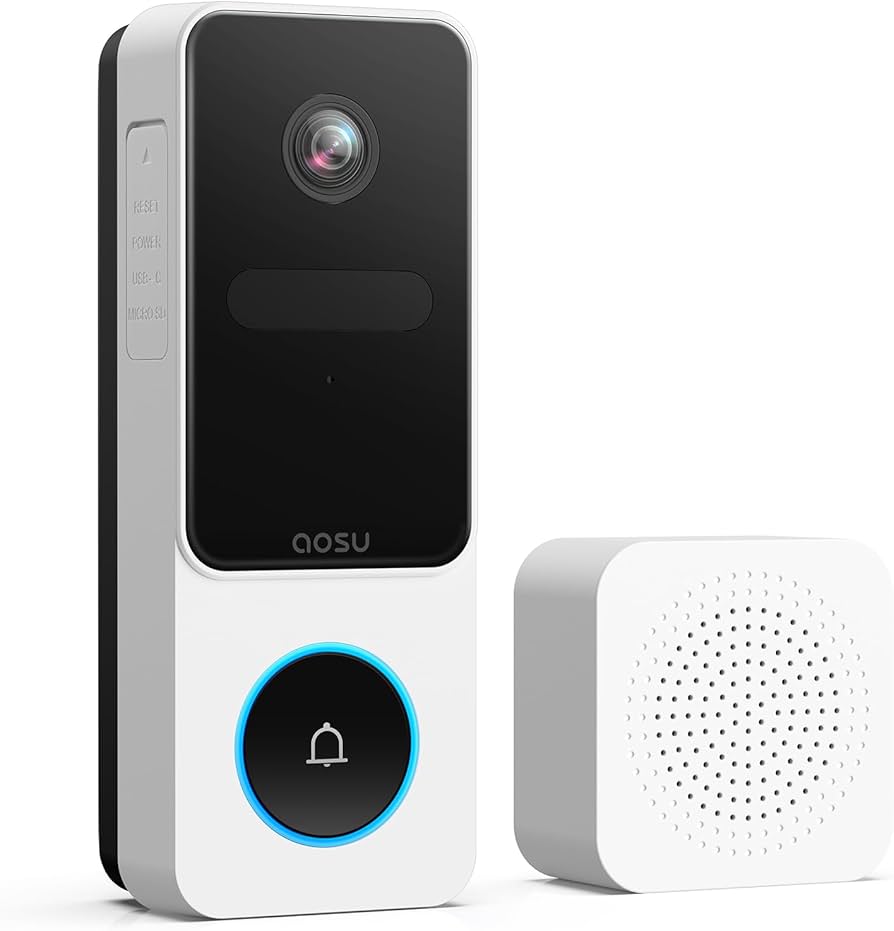 Amazon.com: aosu Doorbell Camera Wireless- Head-to-Toe View, 2.4