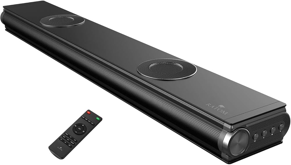 Amazon.co.jp: [RATOM]【重低音強化型ver2】 サウンドバー テレビ
