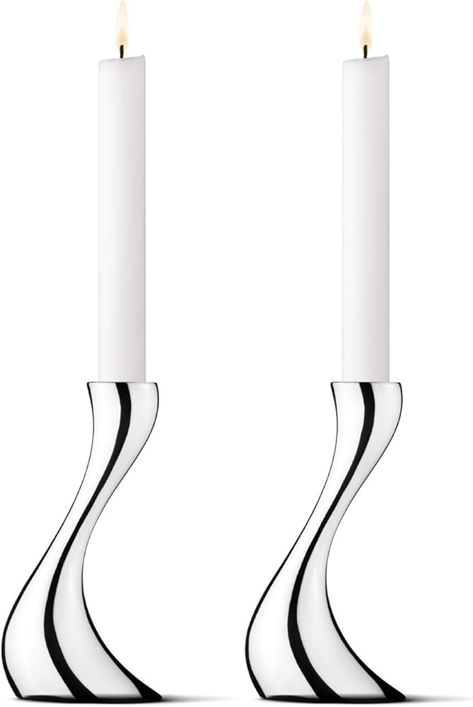 Amazon.co.jp: Georg Jensen コブラ スモールキャンドルホルダー 2個