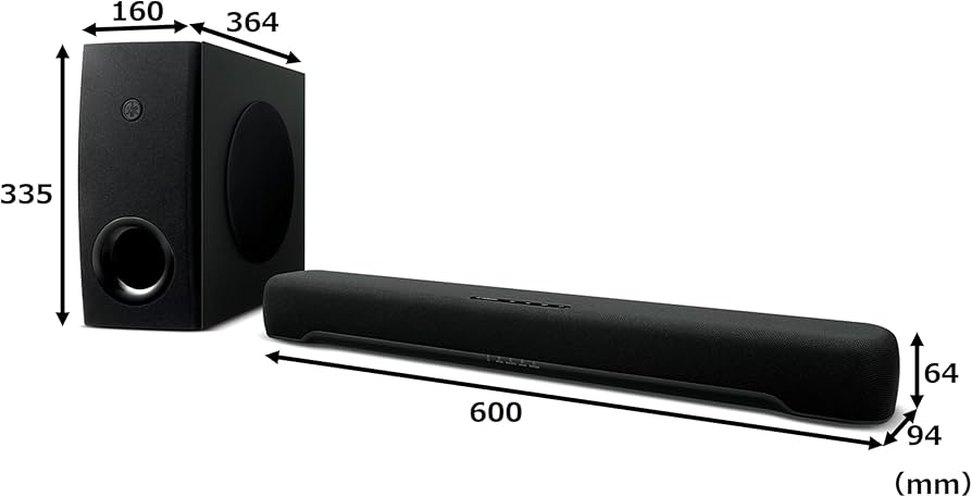 Amazon.co.jp: ヤマハ(YAMAHA) コンパクトサウンドバー SR-C30A 横幅