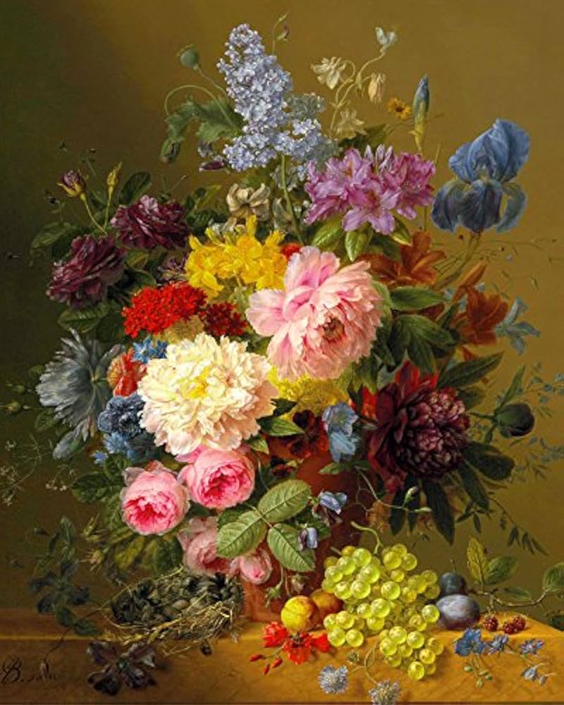 Amazon.co.jp: 世界の名画ArnoldusBloemers 花の静物画ジークレー