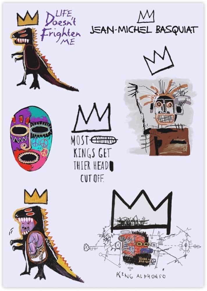Amazon.co.jp: Decoration Stickers Seals Jean-Michel Basquiat Jean