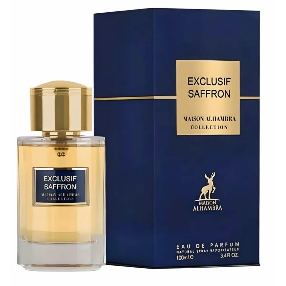 Amazon.com : Exculsif Saffron by Maison Alhambra for Men - 3.4 oz