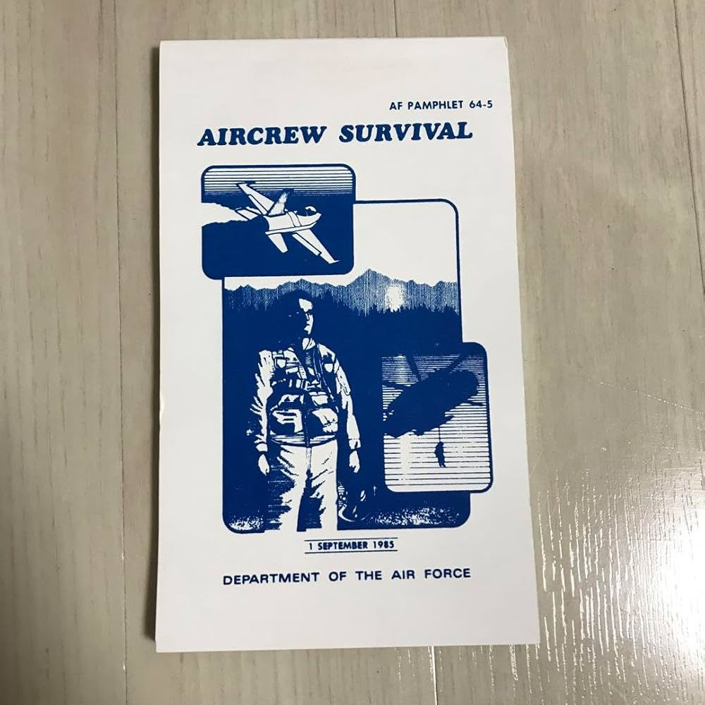 Amazon.co.jp: アメリカ空軍遭難専門書 『AIRCREW SURVIVAL』 : 文房具