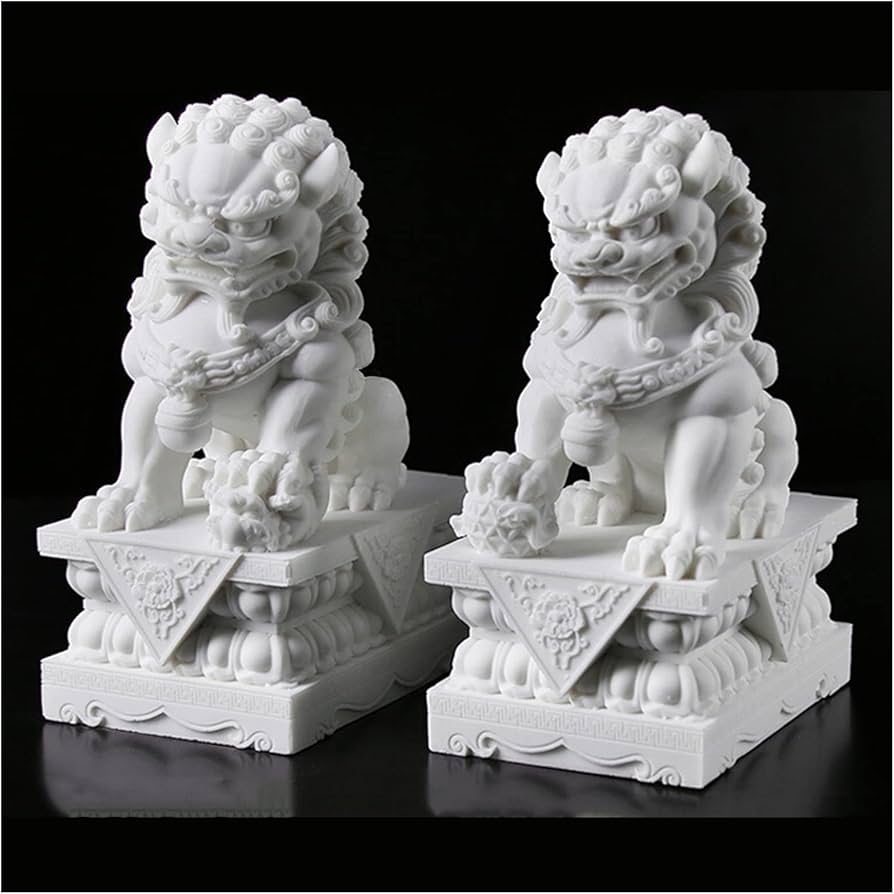 Amazon.co.jp: 獅子招財風水開運置物風水グッズ 獅子 ライオン置物獅子