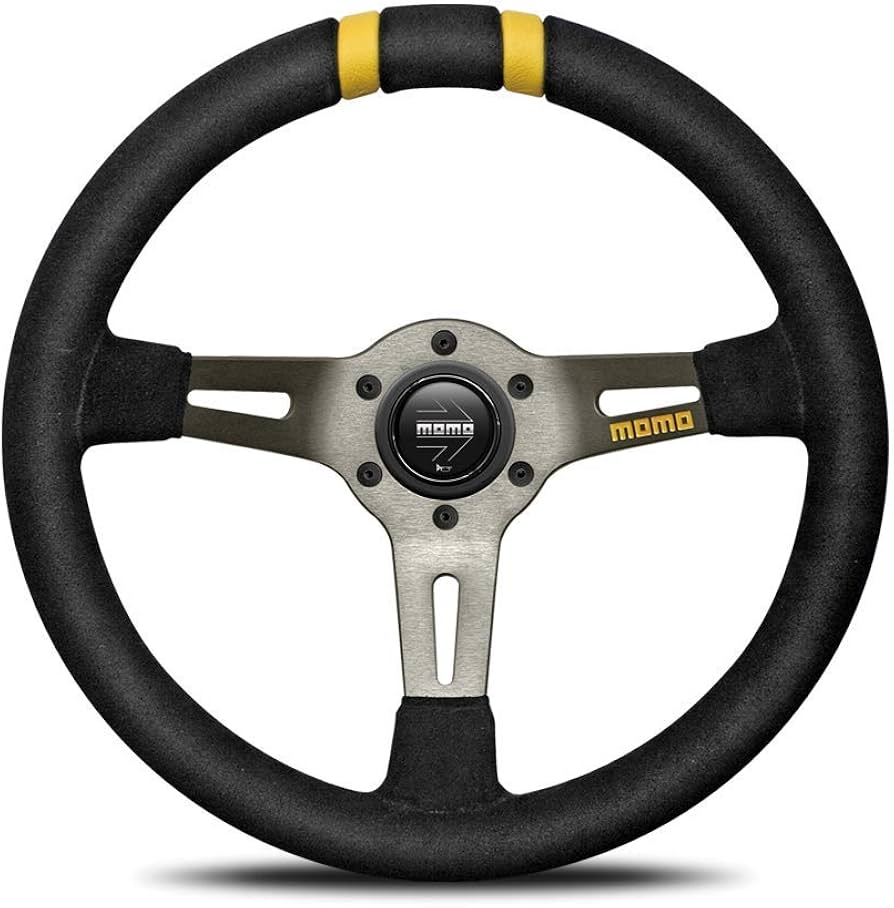 Amazon | MOMO(モモ) ステアリング ドリフト 33パイ BK/スエード D-20