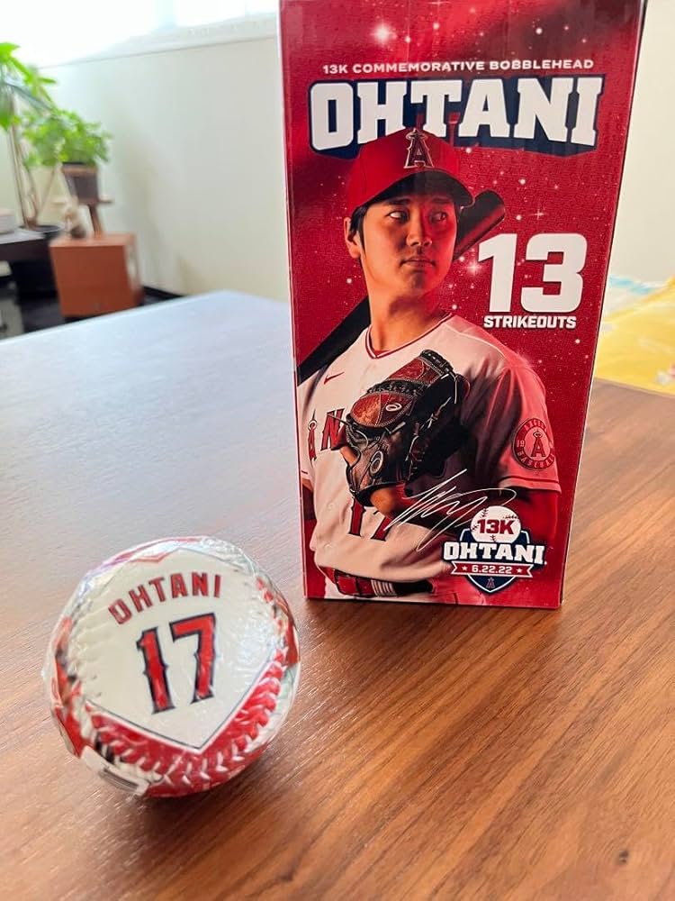 Amazon.co.jp: エンゼルス 大谷翔平 バブルヘッド 13奪三振記念 来場者