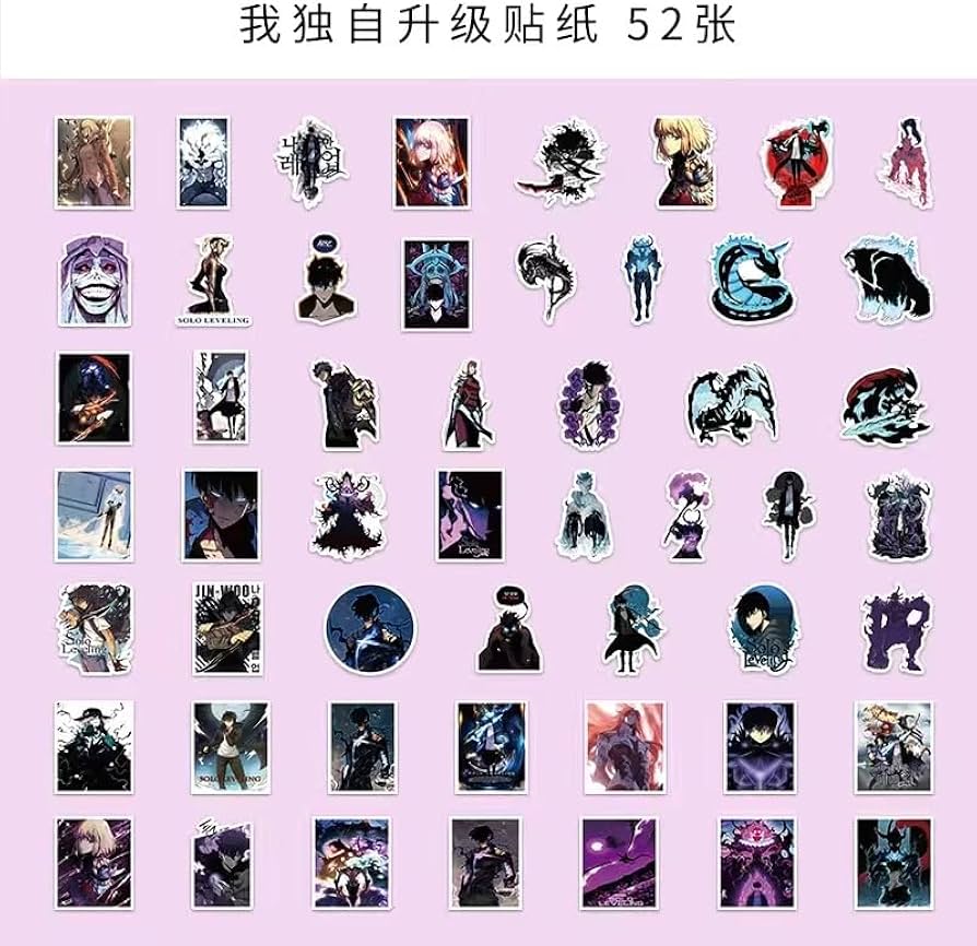 Amazon.co.jp: 俺だけレベルアップな件 104枚 ステッカーセット 水篠旬