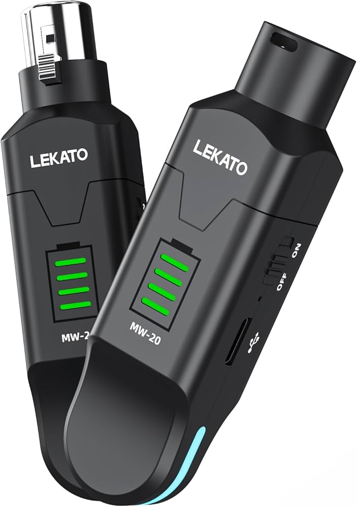 Amazon.com: LEKATO 2.4GHz Wireless XLR Transmitter Receiver for