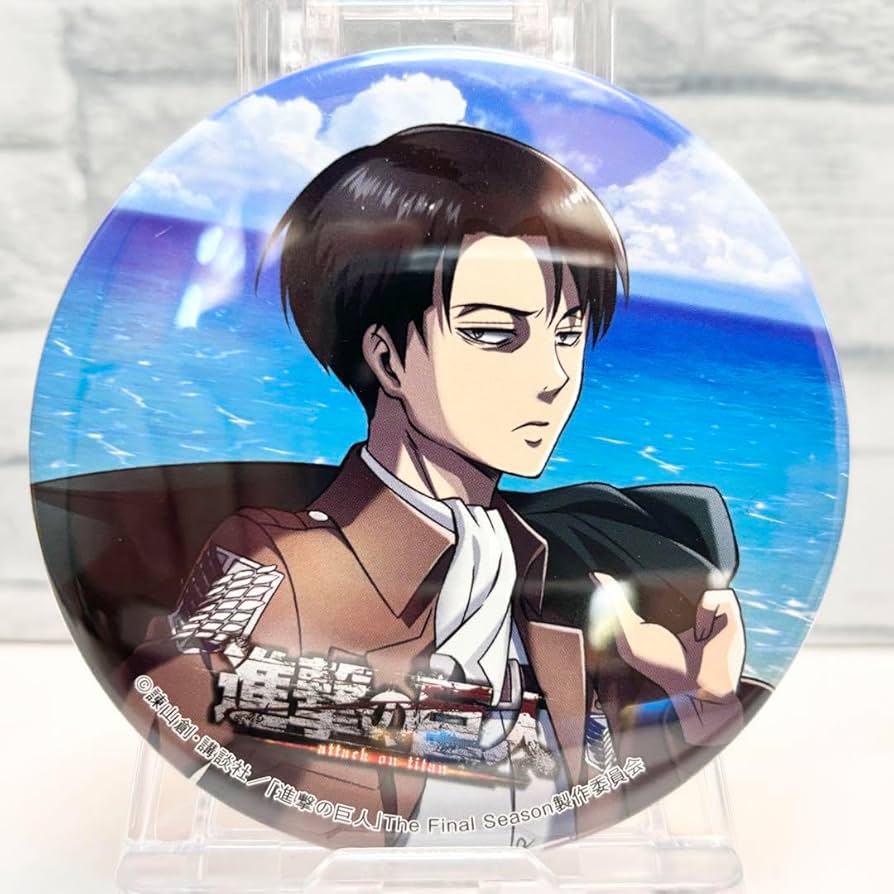 進撃の巨人 カラオケの鉄人 海 リヴァイ 缶バッジ 20点 進撃の巨人