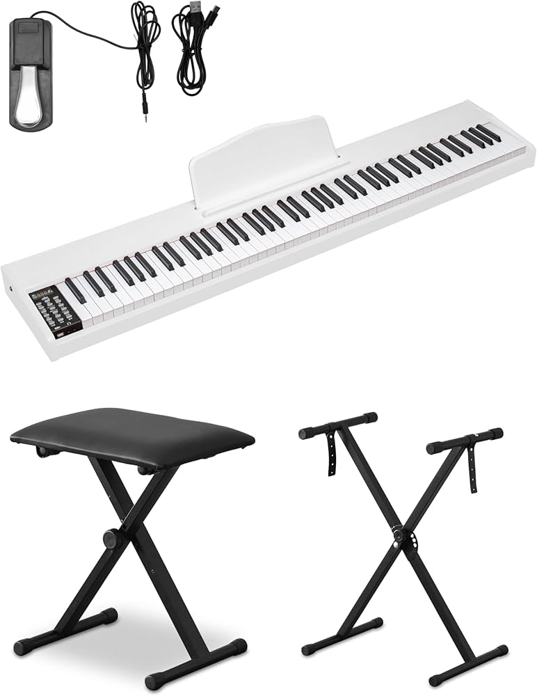 Amazon.co.jp: RiZKiZ 電子ピアノ 88鍵盤 電子キーボード ピアノ MIDI