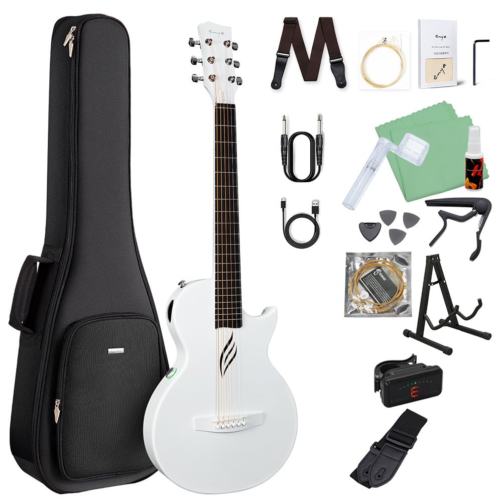 Amazon | ENYA NOVA GO/SP1 アコースティックギター初心者セット White
