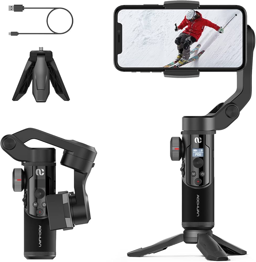 Amazon.co.jp: AOCHUAN SMART XR スマホ3軸ジンバルスタビライザー