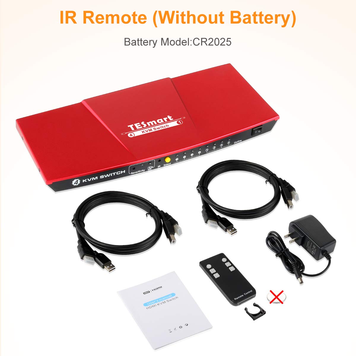 Amazon | TESmart 4K 4x1 KVMスイッチ HDMI 4ポート 3840x2160@30Hz 5