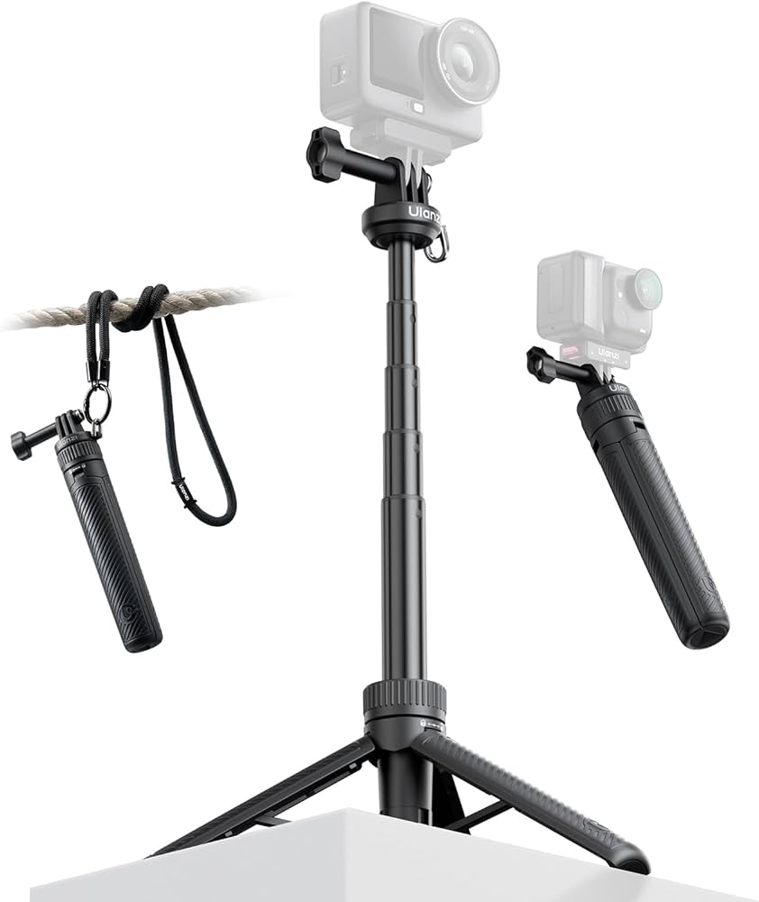 Amazon | ULANZI MT92 アクションカメラ 自撮り棒 三脚 23.5インチ