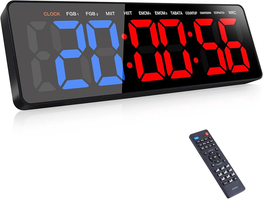 Amazon.co.jp: スポーツタイマー 大型 インターバルタイマー リモコン