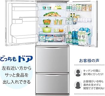 Amazon.co.jp: シャープ SHARP 冷蔵庫(幅60.0cm・スリムタイプ) 350L