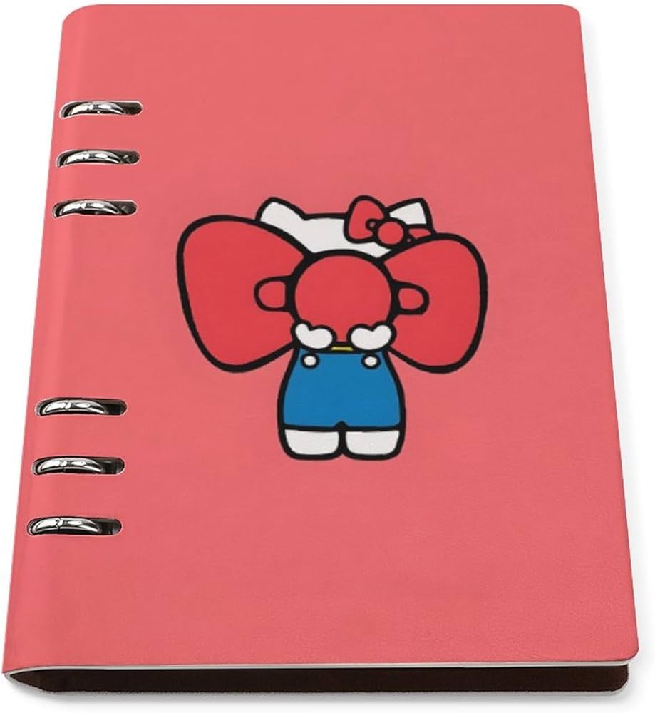 Amazon.co.jp: ハローキティ システム手帳 PU ノートメモ帳 バインダー