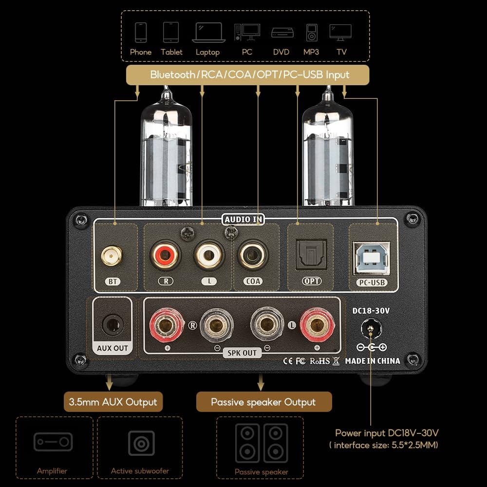 AIYIMA TUBE-T9 真空管アンプ 本体【訳あり】 AIYIMA オーディオ T9