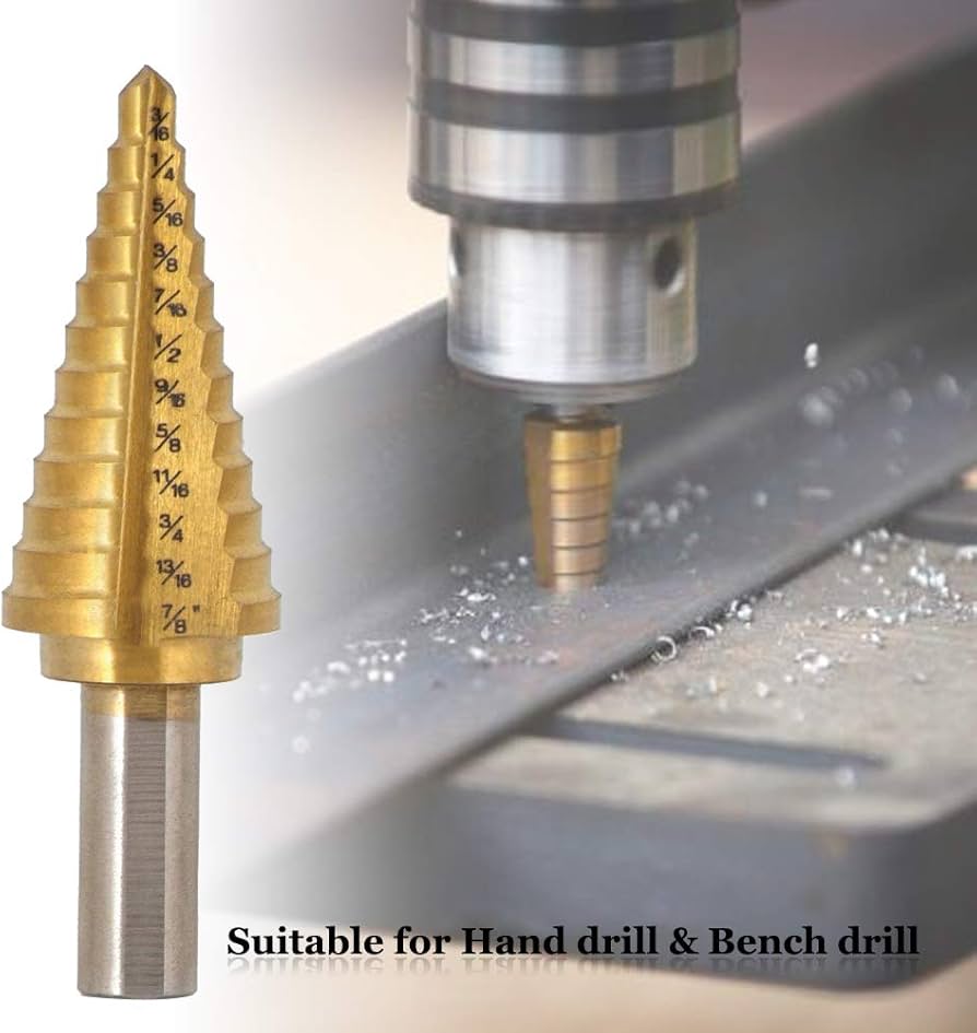 Saiper Titanium Step Drill Bit 3/16