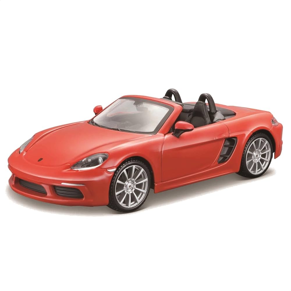 Bburago - Porsche 718 Boxster Échelle 1:24, Réplique en Fonte avec