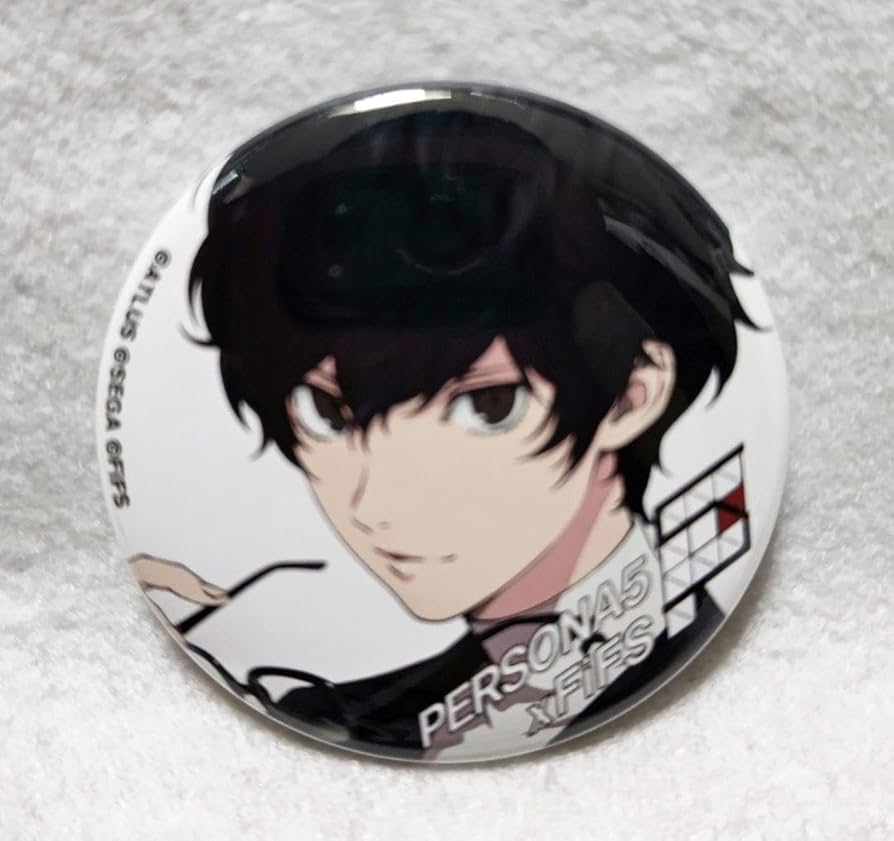 ペルソナ3 主人公 結城理 FIFSイラスト展 缶バッジ 50個セット 白